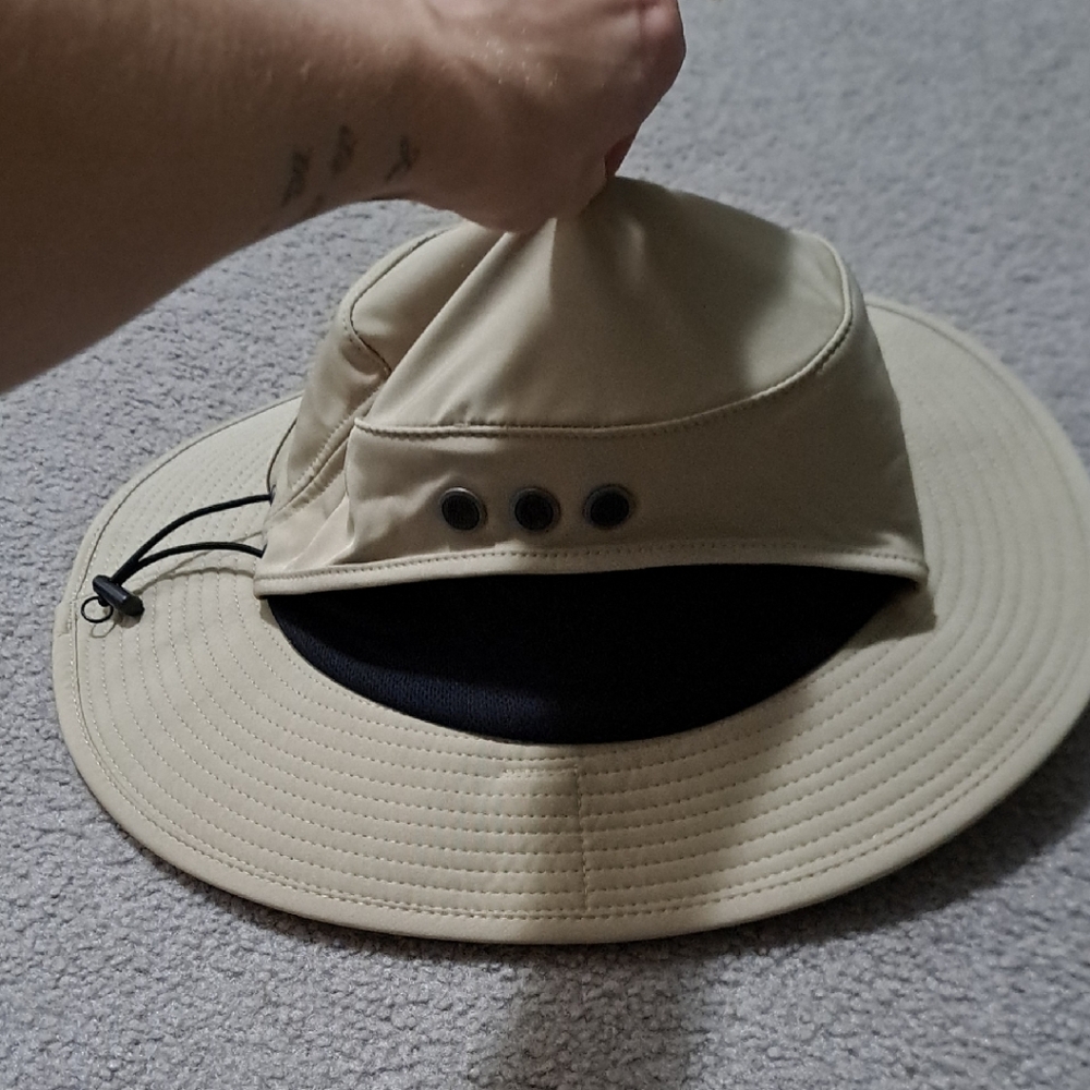 Stylish Tan and Black Women's Sun Hat
